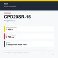 XILIN CPD20SR-16: подтверждённые технические характеристики модификации