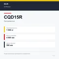 XILIN CQD15R: подтверждённые технические характеристики модификации