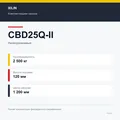 XILIN CBD25Q-II: подтверждённые технические характеристики модификации