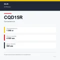 XILIN CQD15R: подтверждённые технические характеристики модификации