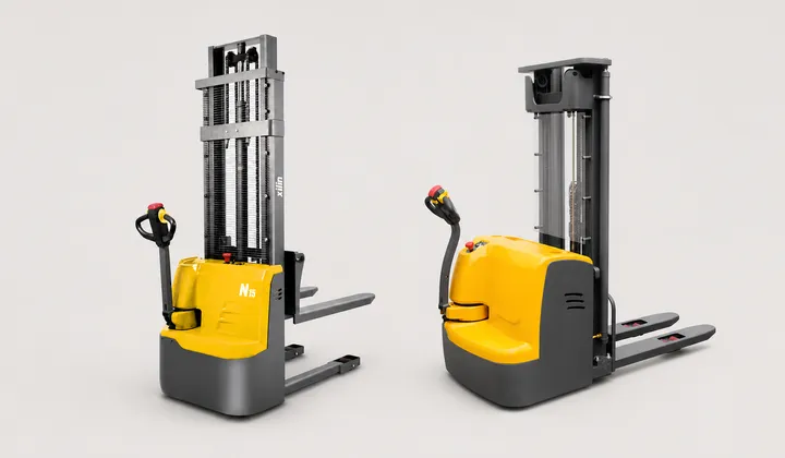 Штабелеры XILIN CDD15R-EN и CDDR15-III целиком на светлом фоне