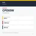 XILIN CPD05W: подтверждённые технические характеристики модификации