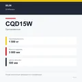 XILIN CQD15W: подтверждённые технические характеристики модификации