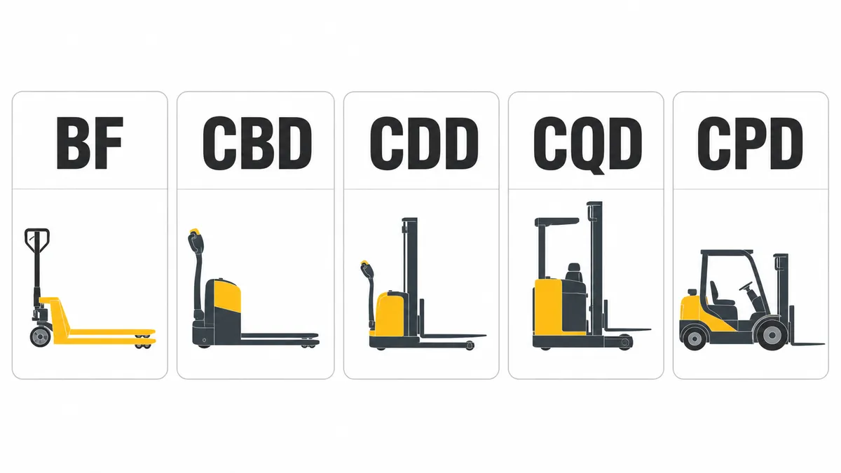 Пять семейств маркировки XILIN: BF, CBD, CDD, CQD и CPD
